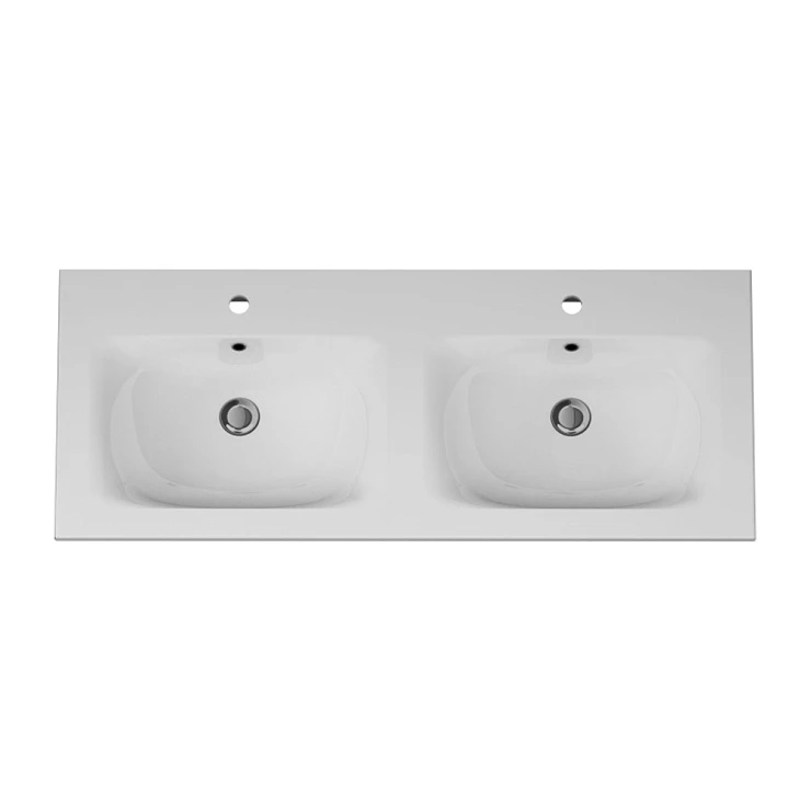 Раковина двойная встраиваемая AM.PM Spirit 2.0 120см M70AWCD1202WG белая глянцевая