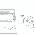 Акриловая ванна AM.PM Sense 150x70 W75A-150-070W-KL белая глянцевая