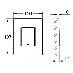 Кнопка смыва Grohe Skate Cosmopolitan 38732DA0 золотая глянцевая