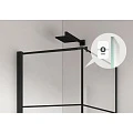 Душевой уголок Berges Dark 90x90см 061020L профиль черный, стекло прозрачное