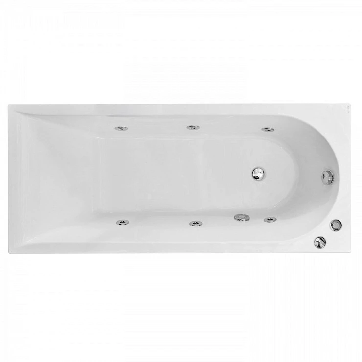 Акриловая ванна AM.PM Spirit 150x70 с гидромассажем W72W-150-070W1D белая глянцевая