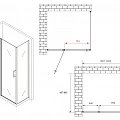 Душевой уголок ABBER Sonnenstrand 140х85см AG04140S-S85 профиль хром, стекло прозрачное