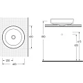 Раковина накладная beWash Alster 86401073 40 см латте матовая