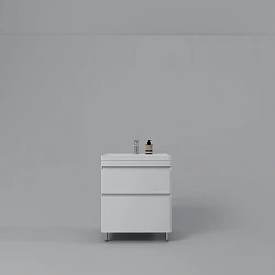 Тумба с раковиной Style Line Атлантика 70 напольная, антискрейч белый матовый