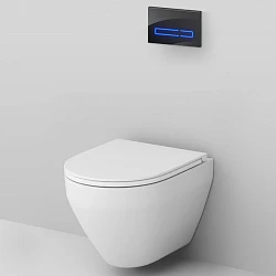 Инсталляция с унитазом и клавишей AM.PM Spirit 2.0 IS450A38.701700 белый, синий, черный