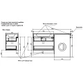 Тумба с раковиной Эстет Dallas Luxe 140 ФР-00002923 левая, белая глянцевая