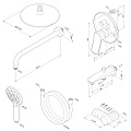 Душевой комплект AM.PM X-Joy FB85A10010 с внутренней частью, хром