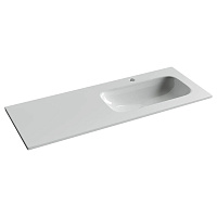Раковина встраиваемая Ceramica Nova Grace 120 см CN7021 белая глянцевая