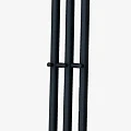 Полотенцесушитель электрический Маргроид Inaro Ferrum Р120*6 левый, 3 вставки, черный мат