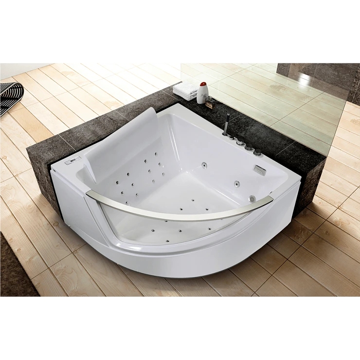 Акриловая ванна Orans OLS-BT65107 150x150см 6510700 с гидромассажем, белая глянцевая