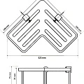Угловая полочка для мыла - мыльница Bemeta 146208102
