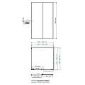 Душевой уголок Wasserkraft Dill 100x90см 61S22 профиль черный матовый, стекло прозрачное