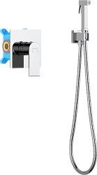 Гигиенический душ Aquatek Лира AQ1419CR со смесителем, с внутренней частью, хром