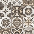 Керамогранит INDIA FRACTAL DÉCOR CARVING 60х120 см IN 4015 коричневый
