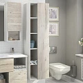Шкаф-пенал Comforty Ганновер 45см 00004142377 дуб дымчатый светлый