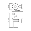 Дозатор Wasserkraft Lippe K-6599 хром
