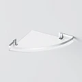 Полка AM.PM Sense L A7456100 угловая, серебристая