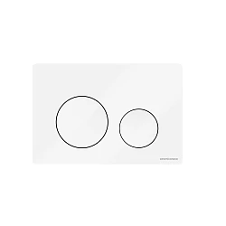 Кнопка смыва Ceramica Nova Balance Circle CN12-001W белая глянцевая
