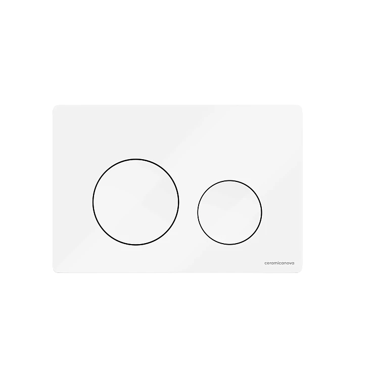Кнопка смыва Ceramica Nova Balance Circle CN12-001W белая глянцевая