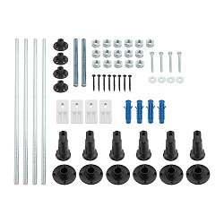 Акриловая ванна BERGES LUMBO 170x75 с каркасом 050006 белая глянцевая