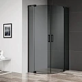 Пристенные профили Cezares SLIDER-R2-WL/SSN-NERO для распашных дверных полотен