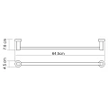 Полотенцедержатель Wasserkraft Donau K-9430 хром