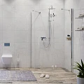 Душевой уголок Wasserkraft Aller 120x80см 10H06RWHITE профиль хром/белый, стекло прозрачное