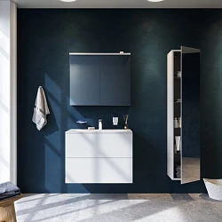 Зеркало-шкаф AM.PM Spirit 2.0 M70AMCX0801WG с подсветкой, белый глянец