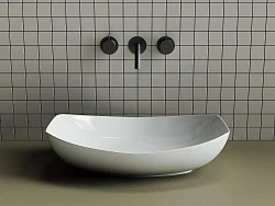 Раковина накладная Ceramica Nova Element CN5016 белая глянцевая
