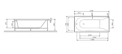 Каркас для ванны AM.PM Spirit W72A-170-070W-R2 серый