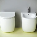 Биде напольное Ceramica Nova Metropol CN4005 белый глянец