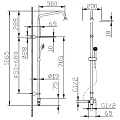 Душевая стойка Bravat Fit S D283CP-2A-RUS хром