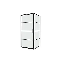 Душевой уголок Bravat Blackline 90x90см BS090.2115B профиль черный, стекло прозрачное