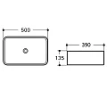 Раковина накладная Comforty T-Y9378MB черная матовая