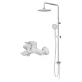Душевая стойка AM.PM X-Joy F43885A14 со смесителем, белый