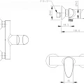 Смеситель для ванны с душем Bravat Line F65299C-B-RUS хром