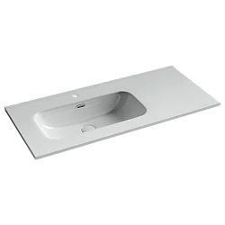 Раковина встраиваемая Ceramica Nova Element 100см CN7003L чаша слева, белая