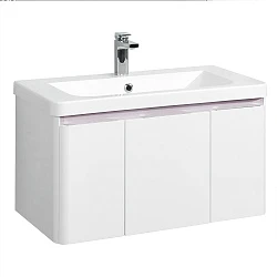 Тумба с раковиной Aquaton Шерилл 85 белая