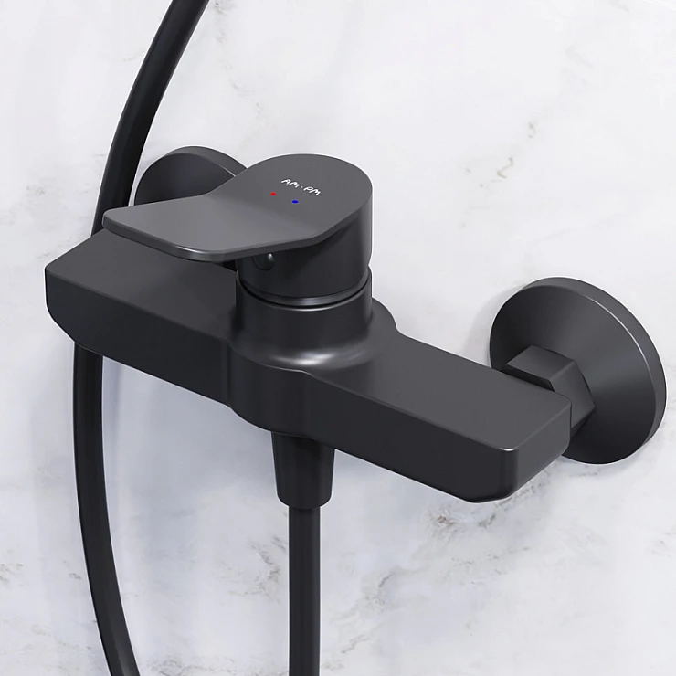 Душевая стойка AM.PM X-Joy F42885A24 со смесителем, черный Душевая стойка AM.PM X-Joy F42885A24 со смесителем, черный