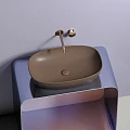 Раковина накладная Ceramica nova Element 600*380*138мм CN6049MDB коричневая матовая
