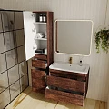 Тумба с раковиной Style Line Атлантика 80 старое дерево