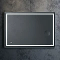 Зеркало AM.PM Gem 100 M91AMOX1003WG с подсветкой, с часами, серебро