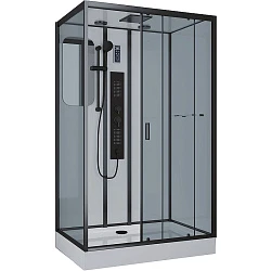 Душевая кабина Niagara Premium 120x80см NG-6912-01GQR профиль черный