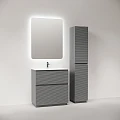 Тумба под раковину Sancos Folk Floor 80 FL80FES напольная, Ergraut soft