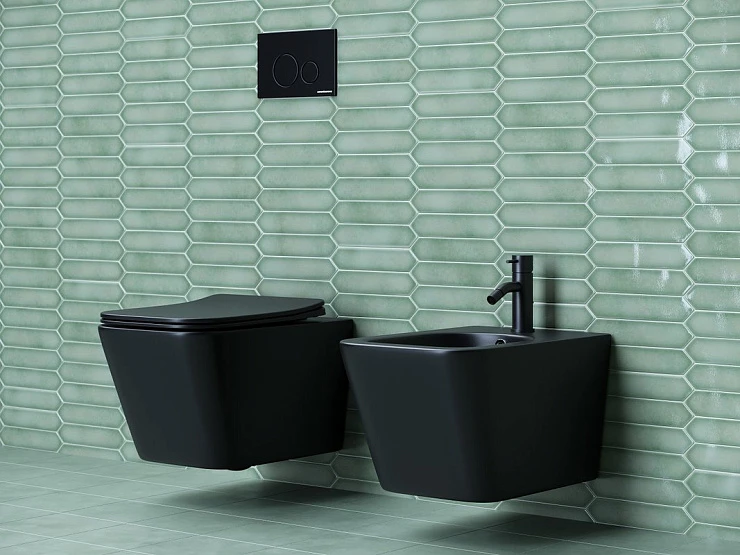 Унитаз подвесной Ceramica Nova Metric CN3007MB черный матовый