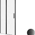 Душевая дверь в нишу Allen Brau Priority 120x200 см 3.31033.BBA профиль черный, стекло прозрачное