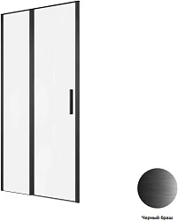 Душевая дверь в нишу Allen Brau Priority 120x200 см 3.31033.BBA профиль черный, стекло прозрачное