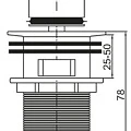 Донный клапан для раковины BelBagno BB-PCU-07-CRM