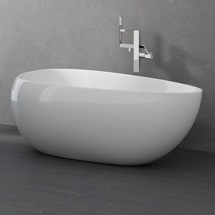 Акриловая ванна Black & White Swan SB227 170x95см 227SB00 белая глянцевая
