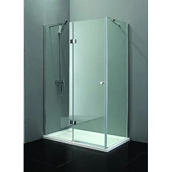 Душевой уголок Cezares Verona 90x80см VERONA-W-AH-1-90/80-P-Cr-L профиль хром, стекло рифленое